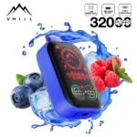 VHILL 32.000 Züge – Einweg-E-Zigarette „Blueberry Raspberry Ice“ mit Vollbild-Display